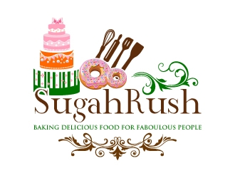 Sugah Rush Cakes & Confections logo design by uttam