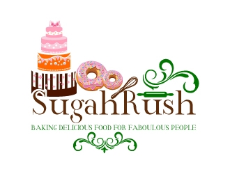 Sugah Rush Cakes & Confections logo design by uttam