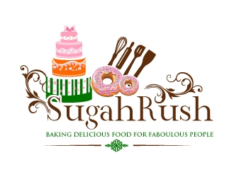 Sugah Rush Cakes & Confections logo design by uttam