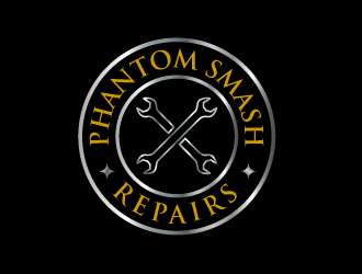 phantom smash repairs logo design by SOLARFLARE