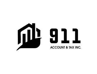 911 Account & Tax, Inc. logo design by JessicaLopes