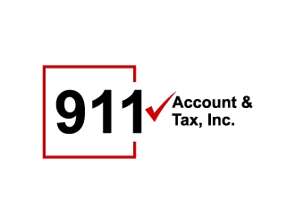 911 Account & Tax, Inc. logo design by kgcreative