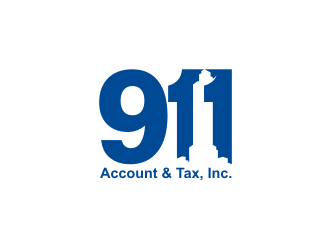 911 Account & Tax, Inc. logo design by dhe27