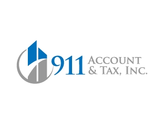 911 Account & Tax, Inc. logo design by jaize