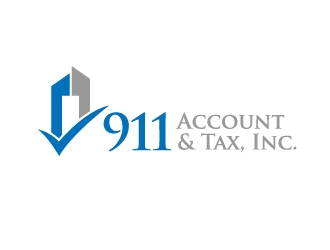 911 Account & Tax, Inc. logo design by jaize