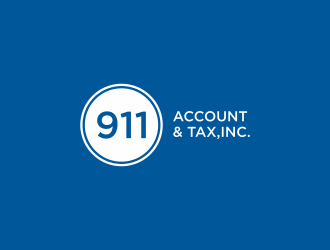 911 Account & Tax, Inc. logo design by Franky.