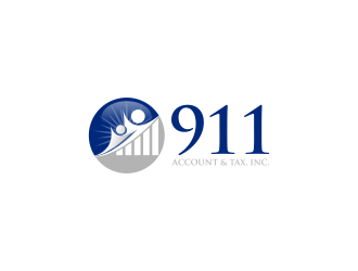 911 Account & Tax, Inc. logo design by ellsa