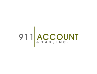 911 Account & Tax, Inc. logo design by bricton