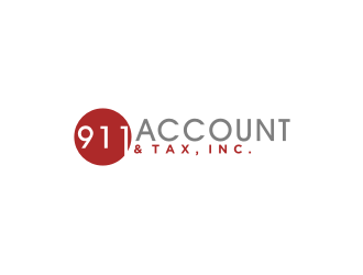 911 Account & Tax, Inc. logo design by bricton