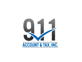 911 Account & Tax, Inc. logo design by bluespix