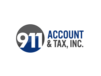 911 Account & Tax, Inc. logo design by bluespix