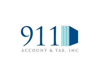 911 Account & Tax, Inc. logo design by Lovoos
