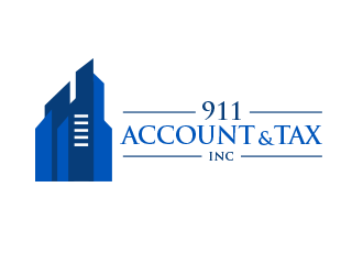 911 Account & Tax, Inc. logo design by BeDesign