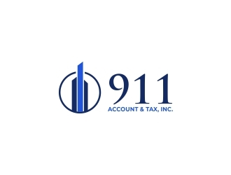 911 Account & Tax, Inc. logo design by lj.creative