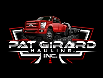 Pat Girard Hauling, Inc. logo design by DreamLogoDesign
