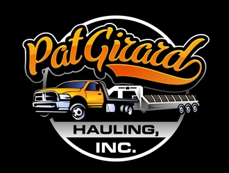 Pat Girard Hauling, Inc. logo design by DreamLogoDesign
