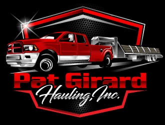 Pat Girard Hauling, Inc. logo design by dorijo