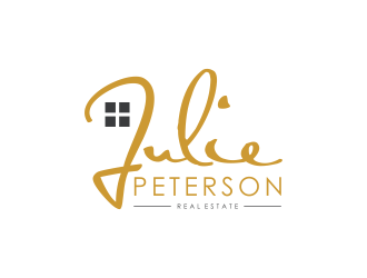Julie Peterson Real Estate logo design by ammad