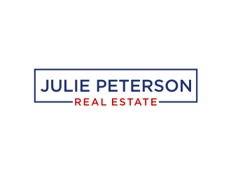 Julie Peterson Real Estate logo design by mbamboex