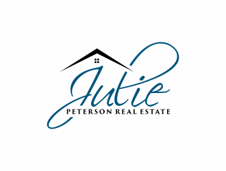 Julie Peterson Real Estate logo design by checx