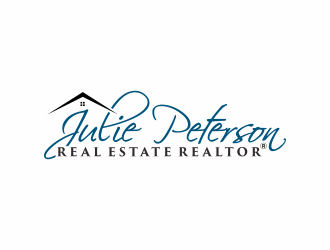 Julie Peterson Real Estate logo design by checx