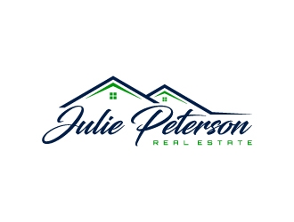 Julie Peterson Real Estate logo design by BrainStorming