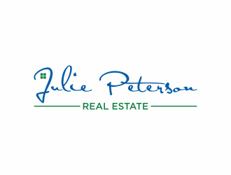 Julie Peterson Real Estate logo design by luckyprasetyo