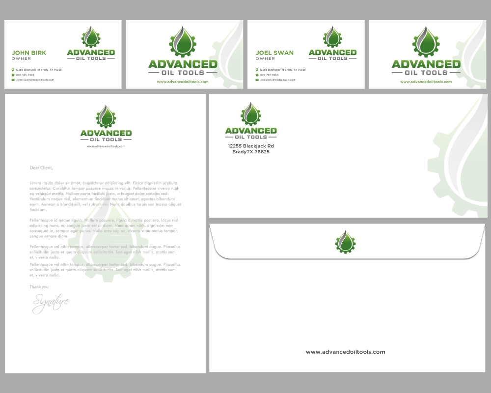 Advanced Oil Tools logo design by labo