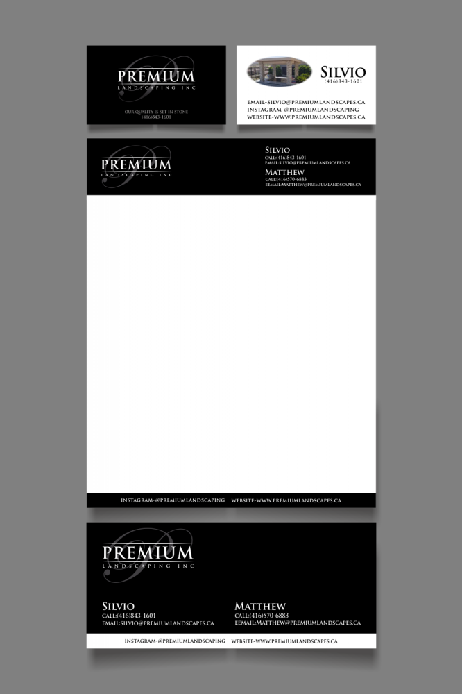 premium landscaping inc logo design by done