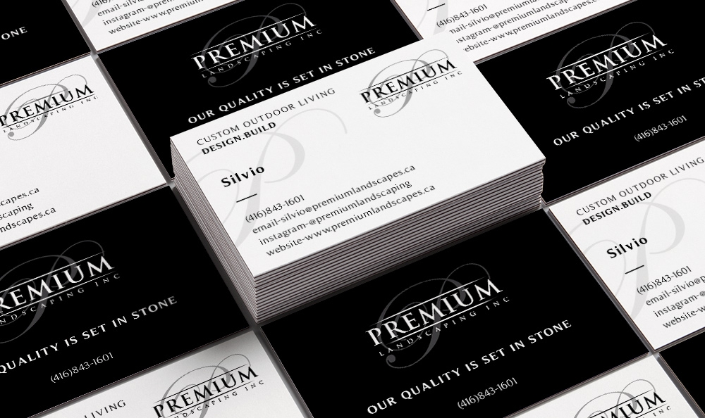 premium landscaping inc logo design by Frenic