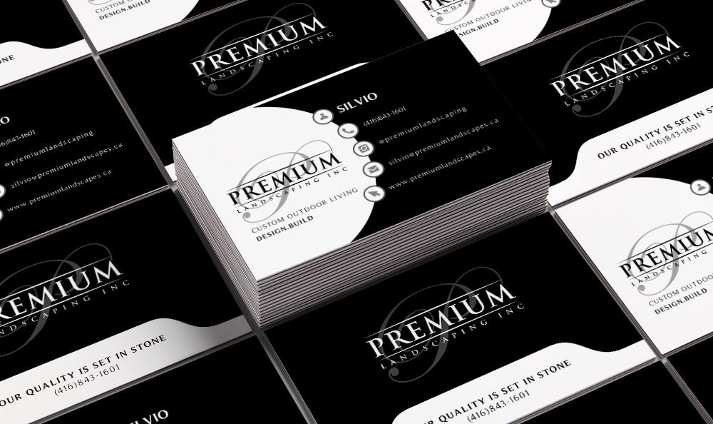 premium landscaping inc logo design by Frenic