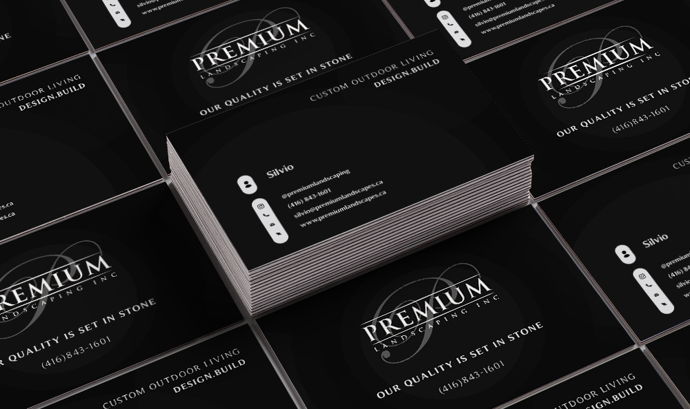 premium landscaping inc logo design by Frenic