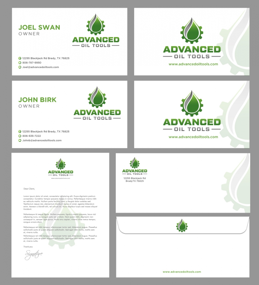 Advanced Oil Tools logo design by labo