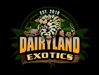 DAIRYLAND EXOTICS logo design by ProfessionalRoy