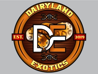 DAIRYLAND EXOTICS logo design by Suvendu