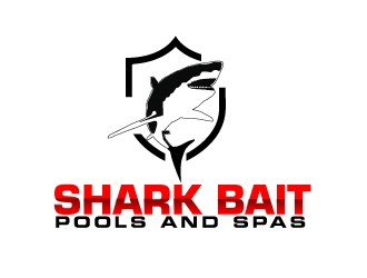 Shark Bait Pools and Spas logo design by AamirKhan