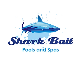 Shark Bait Pools and Spas logo design by gitzart