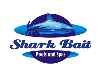 Shark Bait Pools and Spas logo design by gitzart
