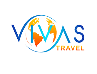 VIVAS TRAVEL logo design by 3Dlogos