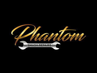 phantom smash repairs logo design by qqdesigns