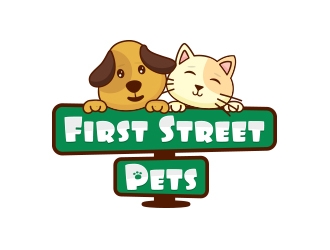 First Street Pets logo design by yippiyproject