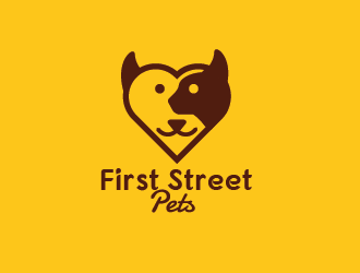 First Street Pets logo design by czars
