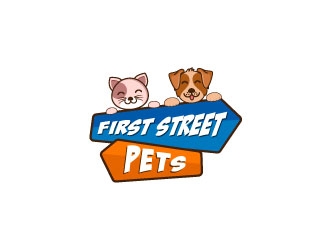 First Street Pets logo design by usashi