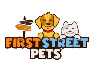 First Street Pets logo design by MonkDesign