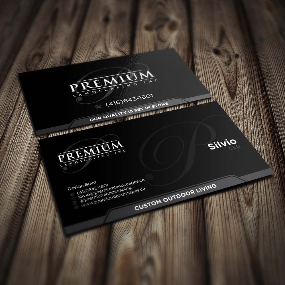 premium landscaping inc logo design by mletus