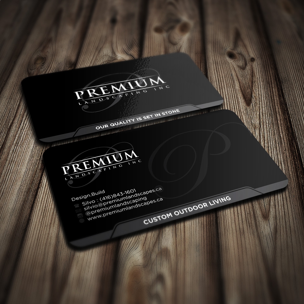 premium landscaping inc logo design by mletus