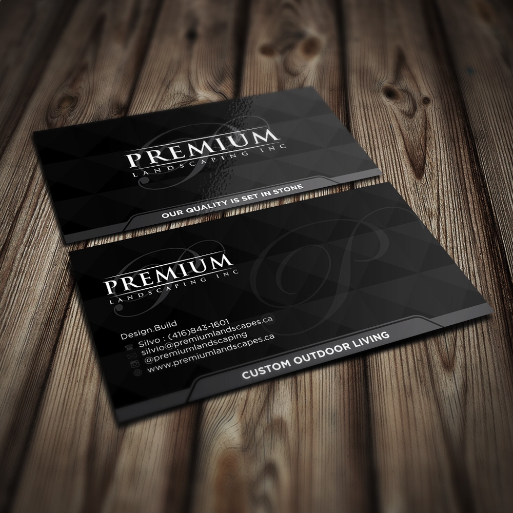 premium landscaping inc logo design by mletus