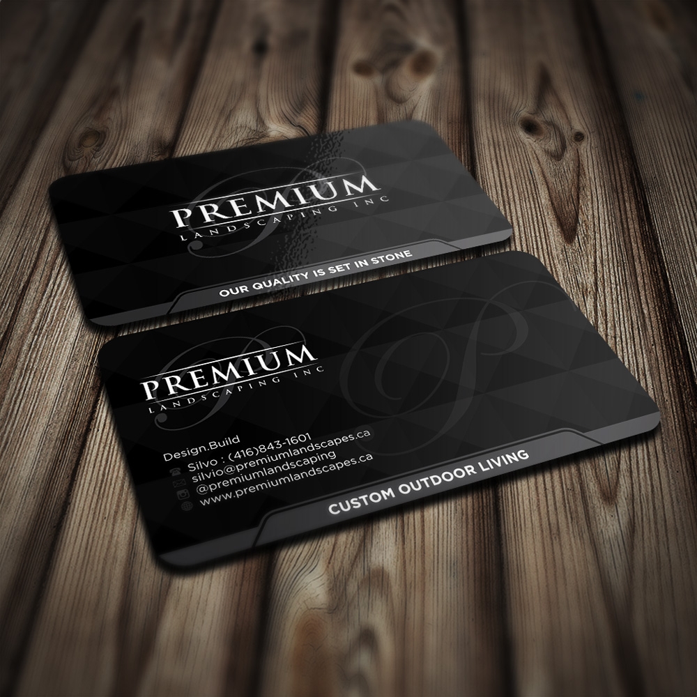 premium landscaping inc logo design by mletus