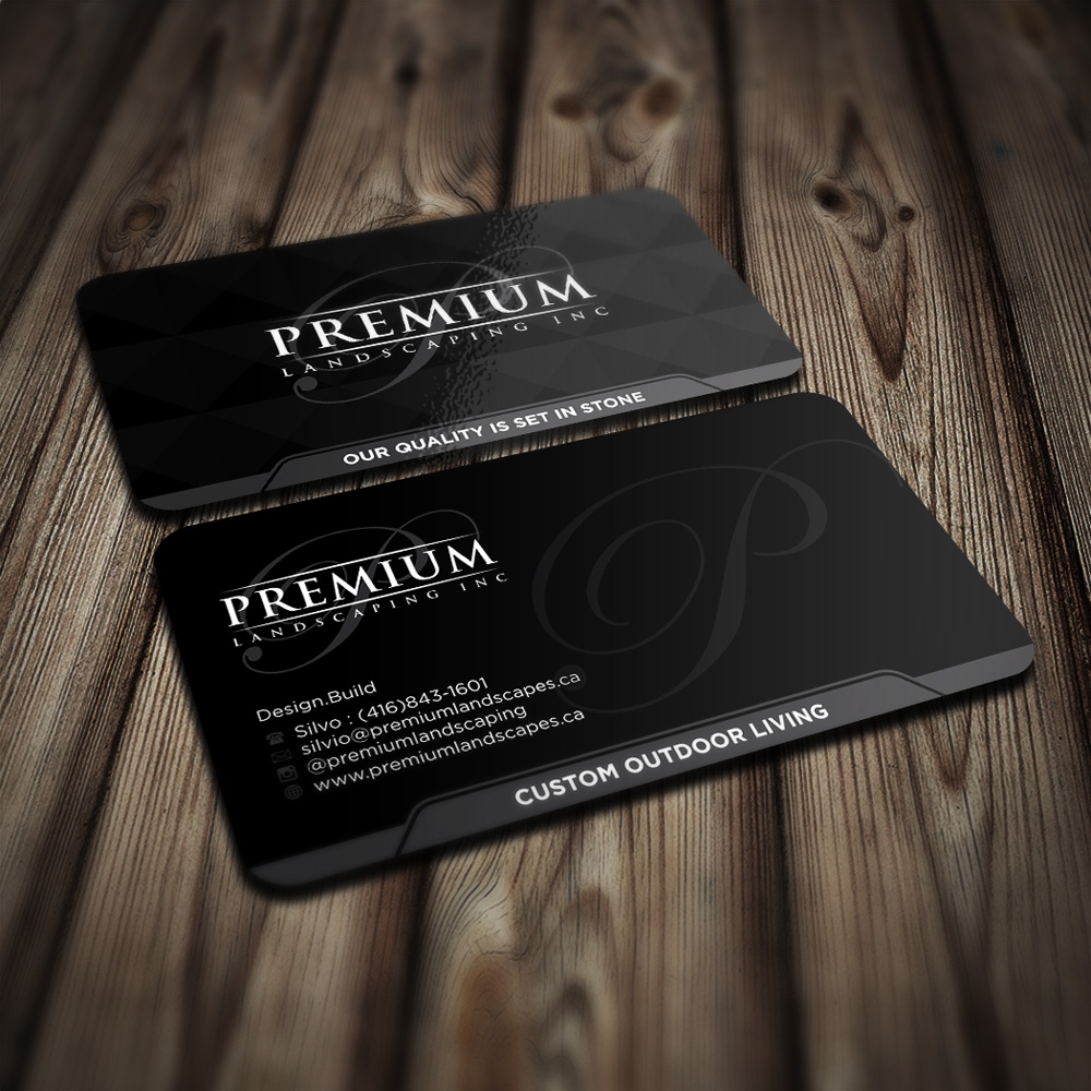 premium landscaping inc logo design by mletus