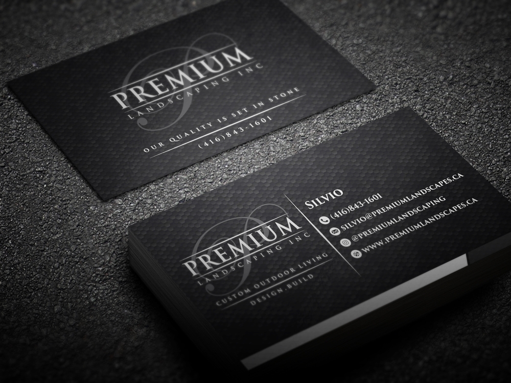 premium landscaping inc logo design by KHAI